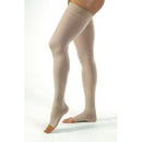 Jobst Relief Thigh High Stockings, Beige, open toe, 30-40 mmHg support for leg swelling and vein relief, Moovkart
