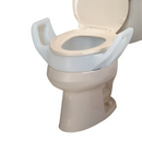 SP Ableware Elevated Toilet Seat with Arms, 19" wide for added comfort and bathroom safety, Moovkart.