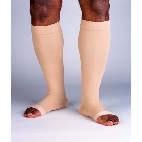 Jobst Relief Knee High 15-20 mmHg ,Beige, X-Large Full-Calf, offers moderate compression for leg,varicose veins and swelling relief,Moovkart
