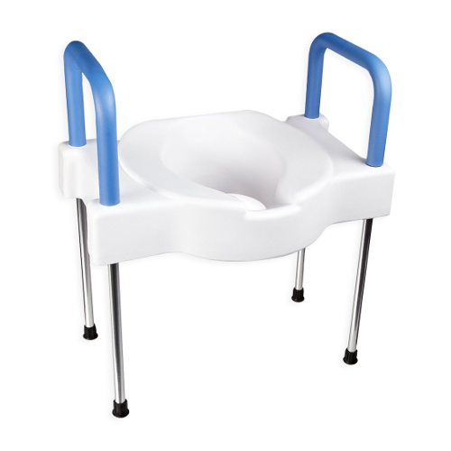 Ableware Extra Wide Tall-Ette Elevated Toilet Seat With Legs, Aluminum