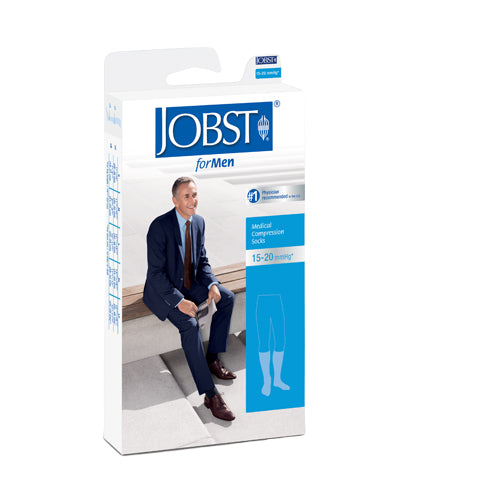 Jobst Men 15-20mmHg Knee-Hi Khaki,Small