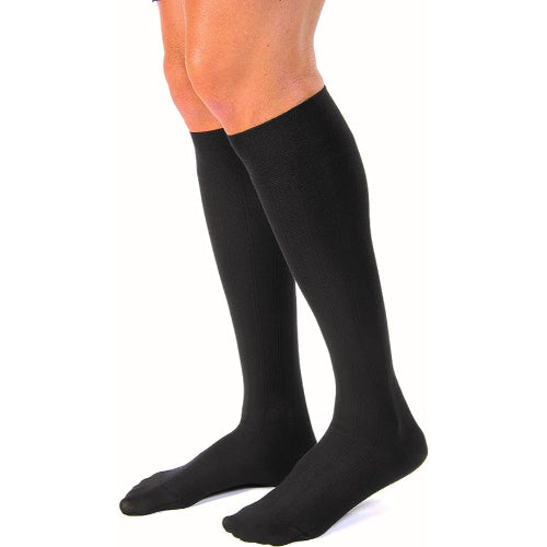 Jobst compression socks, black, moisture-wicking, odor-resistant, swelling relief, leg therapy, Moovkart
