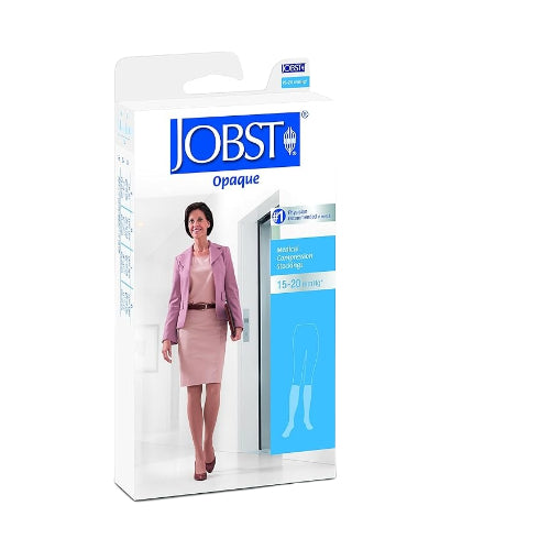 Jobst Opaque 15-20 mmHg, Knee-High Silky Beige, Large