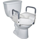 Drive Medical 2-in-1 Locking Raised Toilet Seat with Tool-free Removable Arms