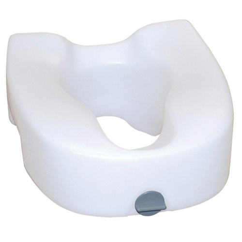 Medline Raised Toilet Seat With Lock, Without Arms