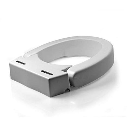 Carex Raised Toilet Seat, Elongated and Hinged