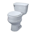 Carex Elongated Raised Toilet Seat, Hinged Design, 3 Inches Elevation