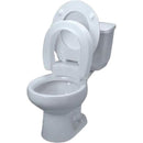Maddak Hinged Elevated Toilet Seat, Standard Height for Easy Cleaning and Bathroom Safety