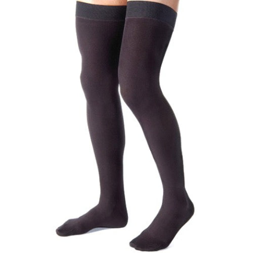 Jobst for Men 20-30mmHg Thigh-High, Black, Medium