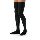 Jobst Men's Thigh High Compression Stockings, 30-40 mmHg, Medium, Black, Closed Toe – Circulation Support & Comfort, Moovkart.