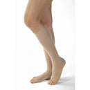 Jobst Opaque Knee High 30-40 mmHg Compression,Open Toe,Natural offer effective leg support for varicose veins and swelling relief,Moovkart.