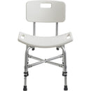 Drive Medical Heavy Duty Bariatric Bath Bench with Backrest and Adjustable Height for Safe Bathing