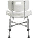 Drive Medical Heavy Duty Bariatric Bath Bench with Backrest and Adjustable Height for Safe Bathing