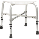 Drive Medical Heavy Duty Bariatric Bath Bench with Backrest and Adjustable Height for Safe Bathing