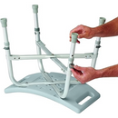 Drive Medical Heavy Duty Bariatric Bath Bench Without Back for Safer Bathing and Easy Maneuverability