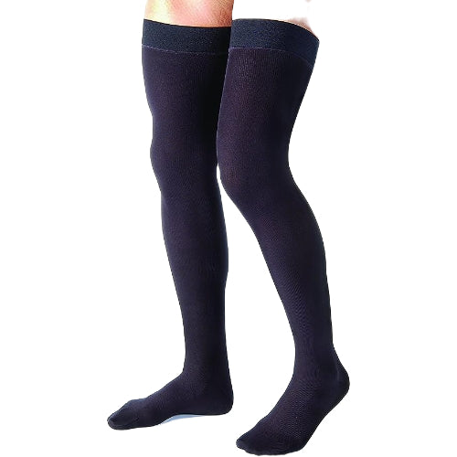Jobst for Men 15-20mmHg Ribbed Black, Small