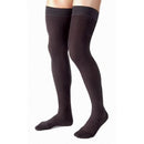 Jobst Men’s Thigh-High Compression Socks 15-20 mmHg Black for leg support and comfort, Moovkart