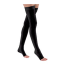 Jobst Opaque 30-40 mmHg Thigh-High Compression Stockings, Small, Black, Open Toe, Firm Support for Swelling & Circulation, Moovkart.