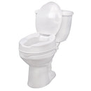 Drive Medical Raised Toilet Seat, 4 Inches Comfortable and accessible solution for improved mobilit, Moovkart