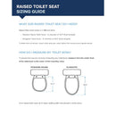 Drive Medical Raised Toilet Seat with Lock and Lid, Standard Seat, 4 Inches