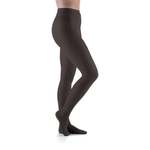 Jobst Ultrasheer 8-15 mmHg Pantyhose in Black provide leg support, comfort, and improved circulation with reinforced toe and floral lace panty, Moovkart.