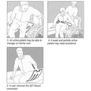 SafetySure Flexible Plastic Transfer Board with 23 Inch Long supports 300Lbs capacity