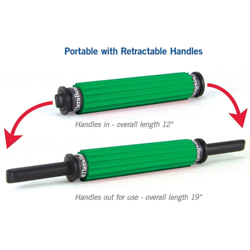 Thera-Band Portable Ridged Roller Massager, Green