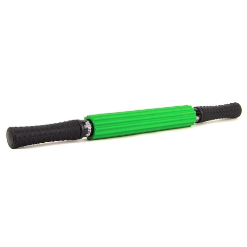 Thera-Band Trigger Point Massage Roller Portable Stick Green, deep tissue massage tool, muscle recovery aid, Moovkart