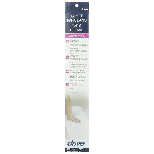 Drive Medical Bathtub Safety Mat Large White 15.75  x 35.5