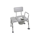 Drive Medical Transfer Bench and Commode Combination with Padded Seat for bath safety and mobility support, Moovkart