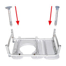 Drive Medical Transfer Bench and Commode Combination with Padded Seat