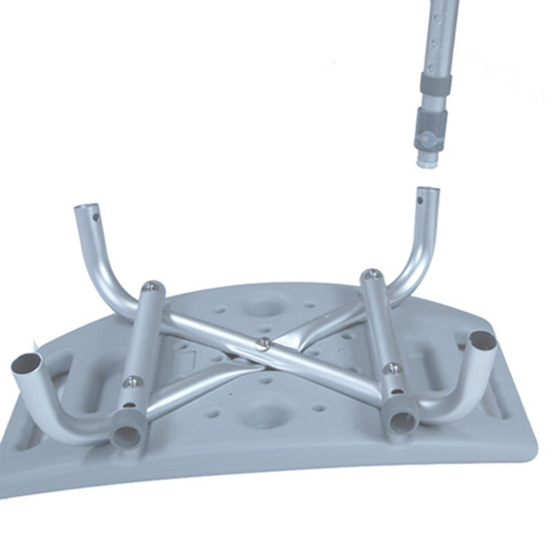 Drive Medical Shower Safety Bench with Backrest and Non Slip Feet for Stable Bathing Support