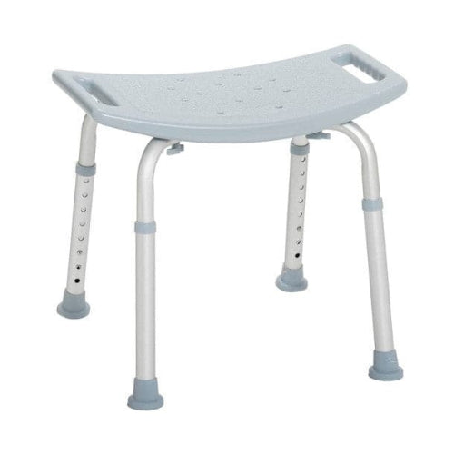 Drive Medical shower safety bench, slip-resistant, adjustable height, lightweight aluminum frame, and suction-style tips for stability, Moovkart