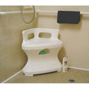 SP Ableware Corner Shower Seat, Rust Proof with Built In Storage Compartment