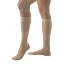 Jobst UltraSheer Full-Calf 20-30 mmHg Knee High Compression Stockings, Closed Toe, Natural for circulation and comfort. Moovkart.
