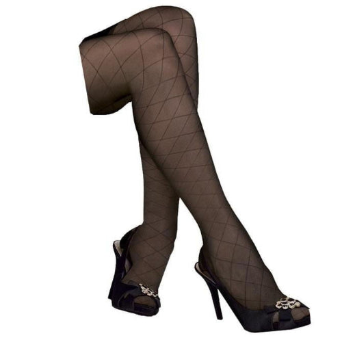 Jobst UltraSheer Diamond Pattern 20-30 mmHg Knee-High Stockings, Closed-Toe, Black, Small
