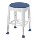 Drive Medical Swivel Seat Shower Stool with adjustable height and rotating seat for mobility and safety in the shower, available at Moovkart