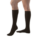 Jobst Ultrasheer 8-15mmHg Knee-Hi in Black, compression hosiery with reinforced toe for leg relief and comfort, Moovkart.