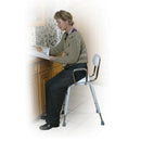 Drive Medical All-Purpose Kitchen Stool with Padded Seat and Back, Removable Adjustable Arm Supports