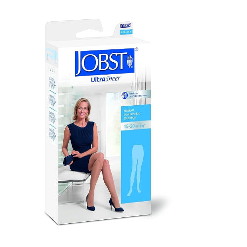 Jobst Ultrasheer 15-20 mmHg Compression Pantyhose, Classic Black