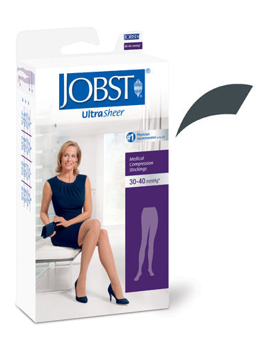 Jobst Ultrasheer Pantyhose (30-40 mmHg Compression, Antracite, Small)