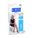 Jobst UltraSheer 15-20 mmHg Thigh High Compression Stockings, Open Toe, Dot Band, Natural, Small