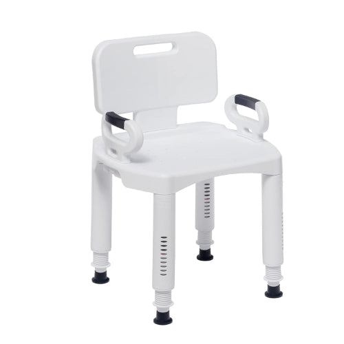 Drive Medical Bath Bench  Premium Series with Back and Arms