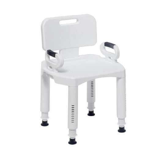 Drive Medical Bath Bench Premium Series with Back and Arms