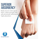 Dynarex Gauze Sponges Sterile- 2's, 4 X 4 Inches, 12 ply, 25 Packs of 2 per Tray