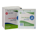 Dynarex Sterile Non Woven Six Ply Tracheostomy Drain Sponges with Precut Notch for IV Sites