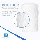Dynarex Krinkle Gauze Roll 4.5 x 4.1 Yards for Wound Wrapping and Absorption, Single Roll
