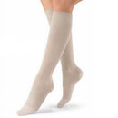 Jobst soSoft Ribbed Knee-High Compression Socks for Women, Sand, 8-15 mmHg, Closed-Toe, Moovkart