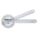 Baseline Plastic Goniometer, Transparent Protractor Tool for Joint Range Measurement, 12 Inches