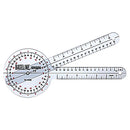 Baseline Transparent Plastic Goniometer Measuring Joint Range Of Motion With 360 Degree Scale, Moovkart